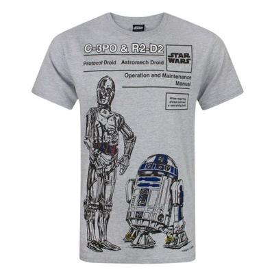 Мужская футболка C-3PO и R2-D2