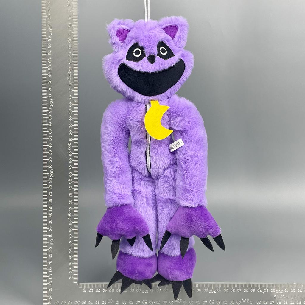 Улыбающиеся зверьки плюшевая игрушка милая мягкая аниме фиолетовая кошка плюшевая кукла классики кошачий сон мягкая мягкая детская игрушка подарок на день рождения