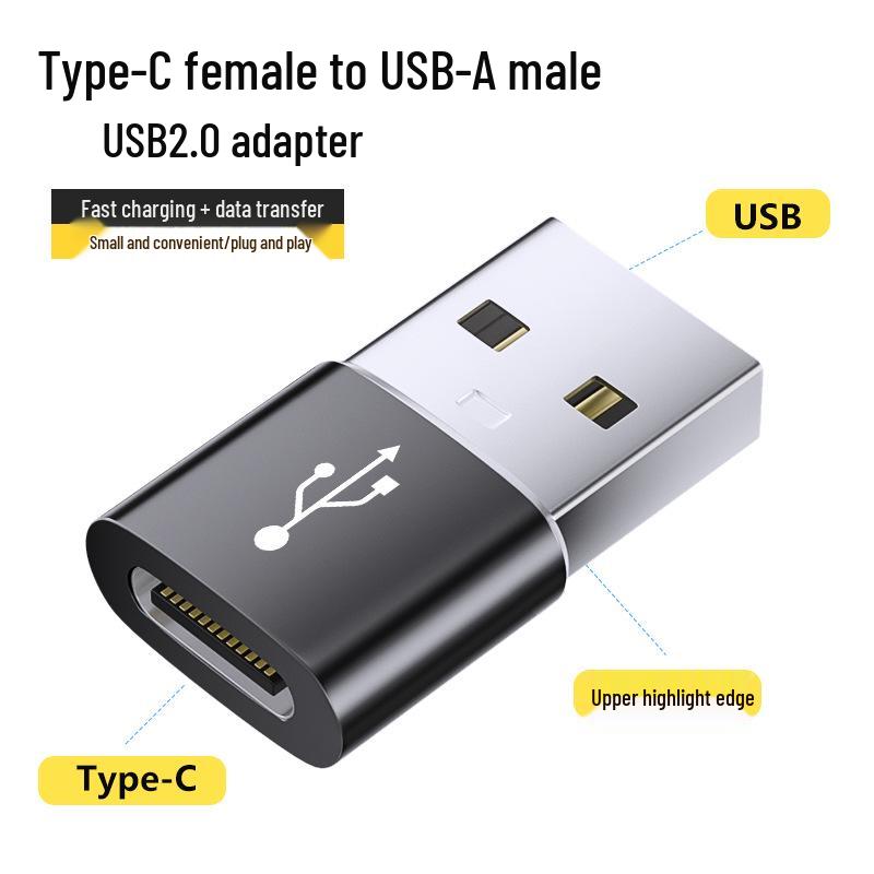 Адаптер USB на Type-C OTG и зарядный кабель