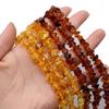 1String, Vintage Luxury Red Yellow Amber Beads for DIY Women Men Necklace Bracelet Anklet Accessories, Unique New Year Christmas Gift Crafts 38cm