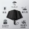 SORAMOYU Automatic Folding Umbrella for Men and Women, 8-Rib, Wind Resistant, Lightweight, Black