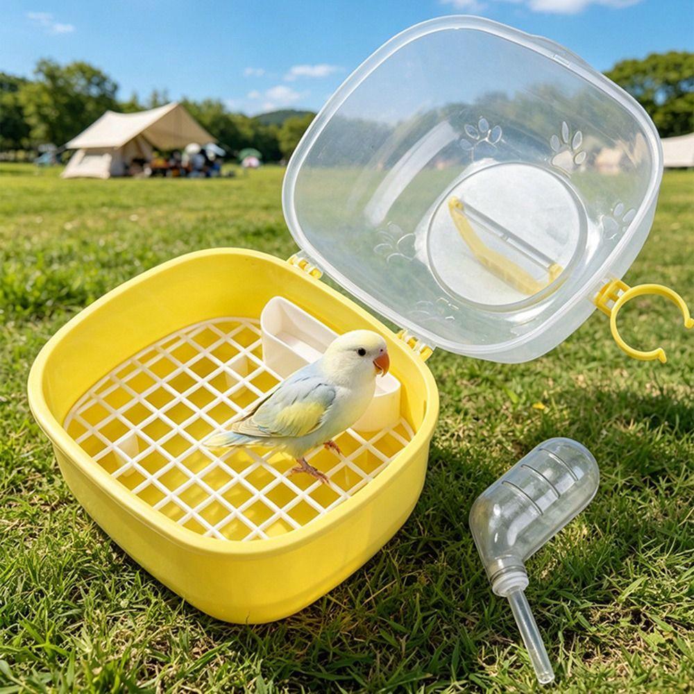 Breathable Travel Bird Cage Large Space Small Animal Carrier Bird Outgoing Case  Small Pet