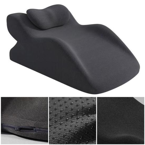 Couples Pillow Wavy Wedge Pillow for Chest Back Relief Memory Foam Butt Cushion Ergonomic Posture Support Multi-Functional Bed Pillow for Sitting