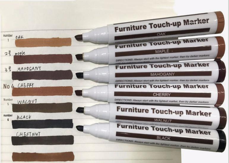 Wood Floor Scratch Repair Pen Set - Touch-Up for Wood Grain Coloring