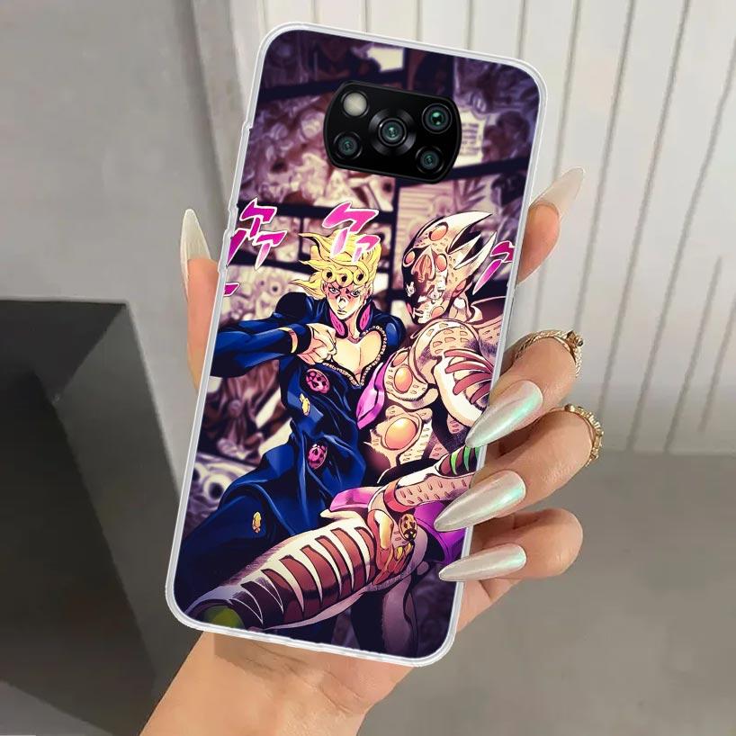 Чехол для телефона JoJo's Bizarre Adventure Golden Wind для Xiaomi Poco X5 X6 X7 Pro F7 Ultra M7 Redmi 15 15C 13 13C 12 12C 10 10A 10C 9 9