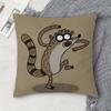 RRegular Show Doublesided Printed Square Decorative Cushion Cover for Sofa Living Room Home Decor