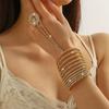 Townka Rhinestone Bracelet: Elegant Multilayer Design for Women, Perfect for Latin, Ballroom, or Belly Dance.