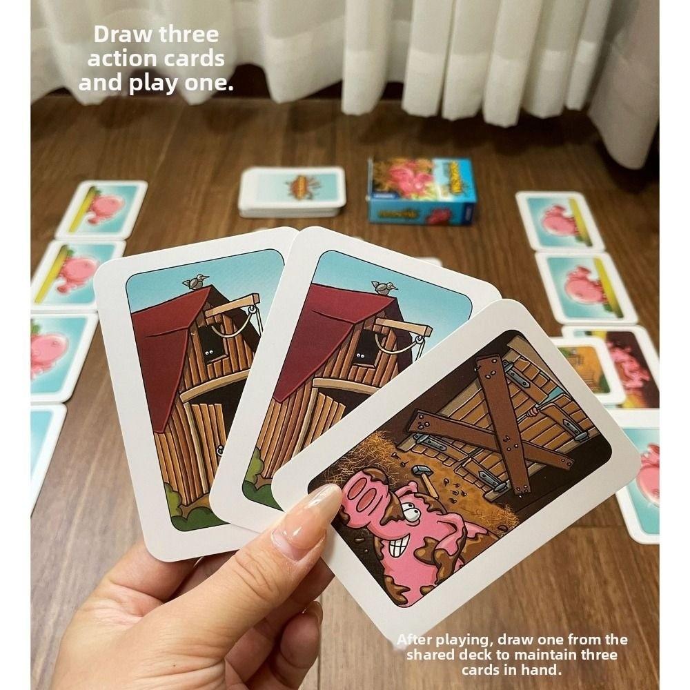 Multicolor Board Game Chicken Piou Piou Party Game Funny Card Game Family Fun