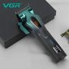 VGR Электрическая машинка для стрижки волос V-271 с цифровым дисплеем для мужчин с жирными волосами, профессиональная, высокоскоростная, 11000 об/мин, триммер сдвижного типа, резная, домашняя бритва-триммер