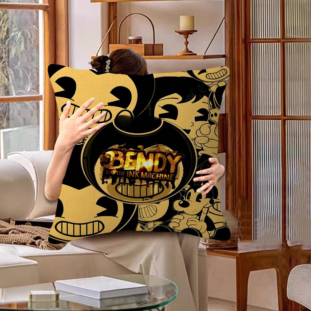 Игра B-Bendy And The Ink M-Machine Подушка-чехол 'Счастливый Дракон' Чехол для диванной подушки Декор для комнаты Подарок детям