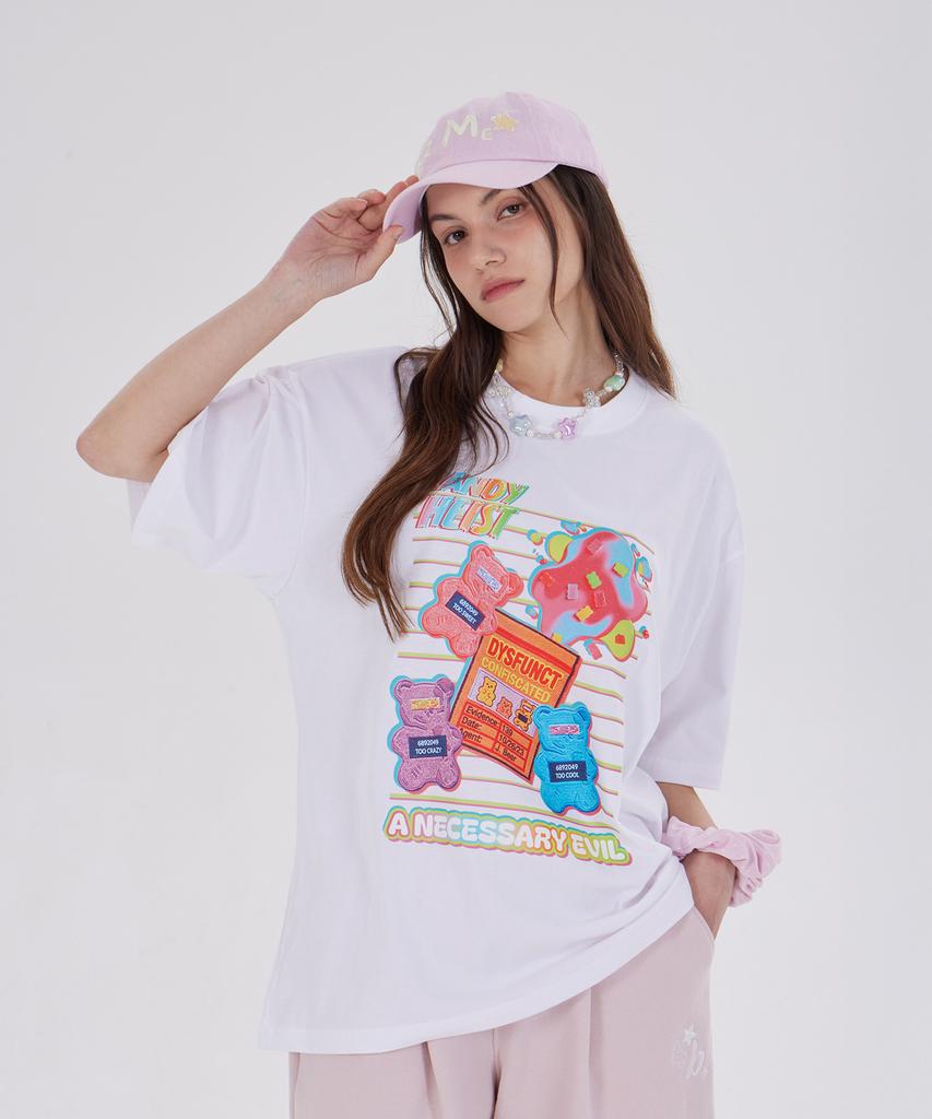 DYSFUNCT Heist Jelly Bears T-Shirt(White)