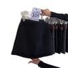 Ретро Корейская Деревянная Кружевная Шерстяная Юбка А-силуэта с Высокой Талией для Женщин - Коллекция Весна 2026