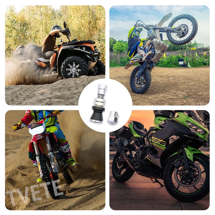 TVETE TR161 Воздушный клапан, Клапан шины, Воздушный клапан шины, Набор из 4 штук, Бескамерная шина