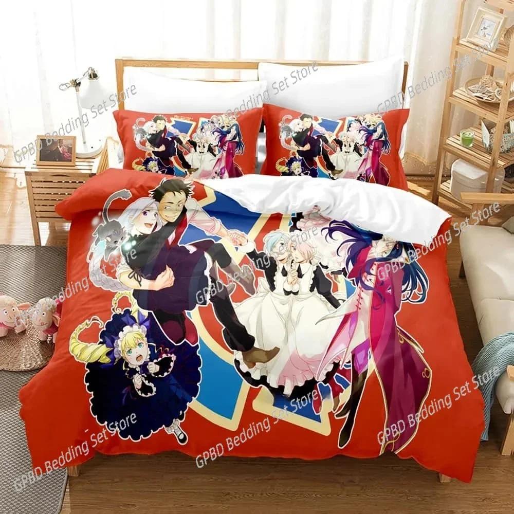 Аниме ReZERO - Жизнь с нуля в другом мире Комплект постельного белья Спальня Мягкие Современные Покрывала Удобное Пододеяльник Наволочка