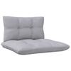 8 Piece Garden Lounge Set with Grey Cushions Pine Wood