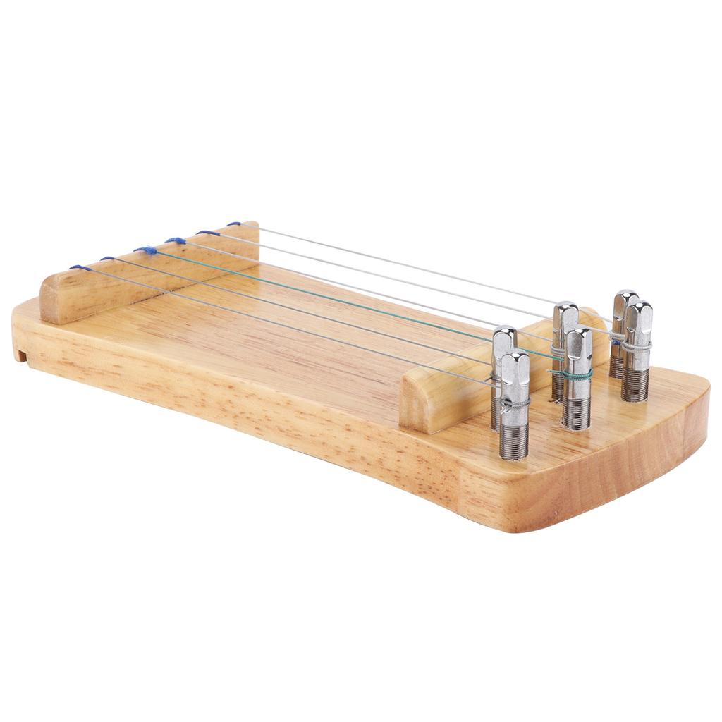 Guzheng Finger Trainer деревянный 6-струнный мини-музыкальный инструмент для практики пальцев