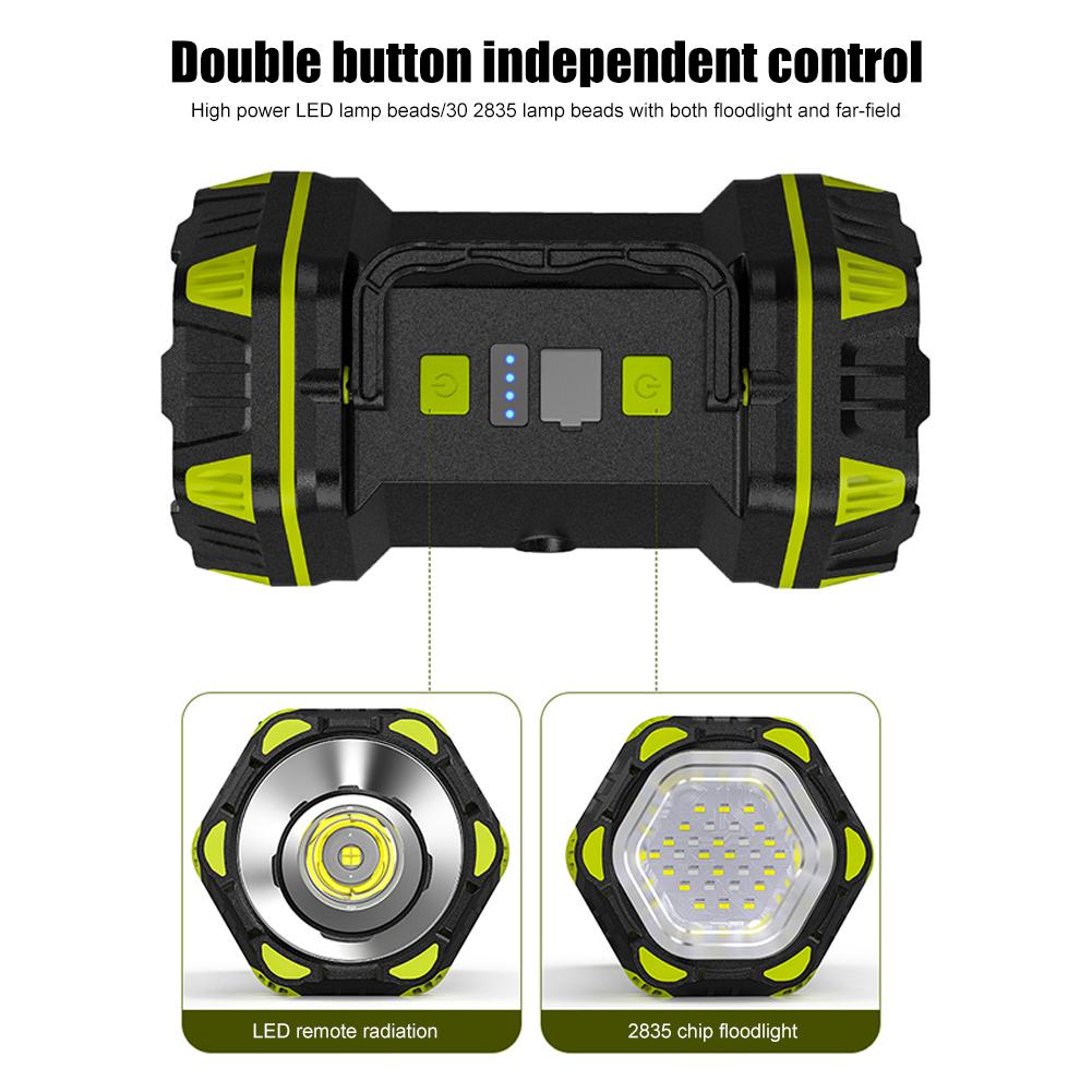 USB-прожектор для улицы, светодиодная лампа для кемпинга, водонепроницаемые уличные портативные фонарики