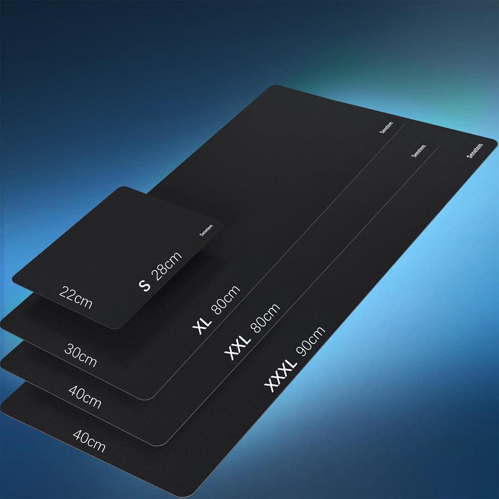 Коврик для мыши Senetem, тонкий, игровой коврик для мыши, маленький, 280 x 220 x 2 мм, совместим с лазерной оптической мышкой, противоскользящий и S(2822см)