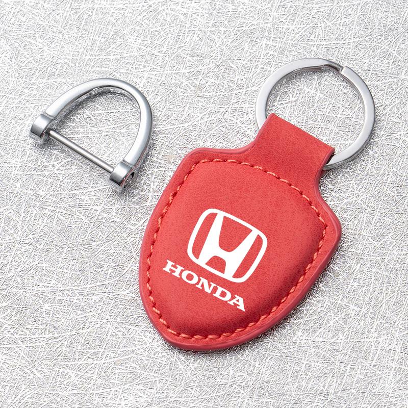 Suede Car Keychain Key Chain Pendant Gift Auto Accessories For Honda Civic Fit Accord CRV Spirior GIENIA Odyssey CITY Envix Jade XK6