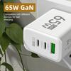 GaN быстрое зарядное устройство 3 порта USB C зарядное устройство EU US PD 3.0 быстрая зарядка настенный адаптер для телефона для iPhone 15 Xiaomi Huawei Samsung