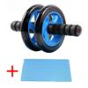 No Noise Abdominal Wheel Non-slip Roller with Knee Mat for Gym Muscle Trainer Exercise Tire Pattern Fitness Equipment