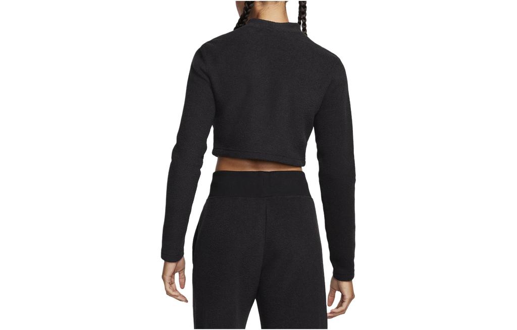 Nike T Shirts Women's Black Half Turtleneck Straight Fit FN3620-010