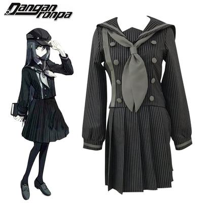 Danganronpa V3 Косплей Saihara Shuichi Косплей Костюм Аниме Игра Школьная форма Костюм Юбка + Топ + Галстук-бабочка