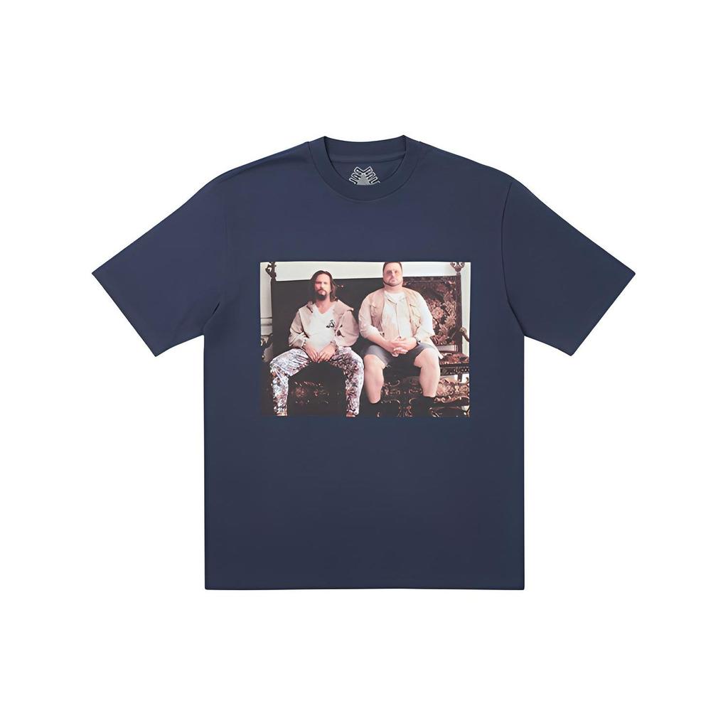 Palace Футболка Dude Темно-синие топы унисекс Синяя P19TS017