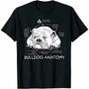Funny Cute English Bulldog Anatomy Dog Biology Gift T-Shirt