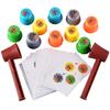 Quick Stacking Cup Game 20 Challenges Color Cognition Children's Puzzle Hammering Gopher Party Game Toys for Kids Competition