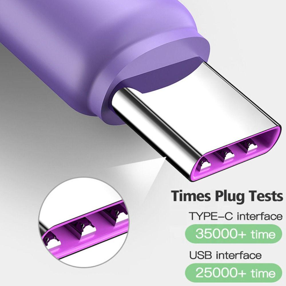 Cables USB C Data Line Liquid Silicone Cable USB-C Charger Wire Data Cord Fast Charging Cable