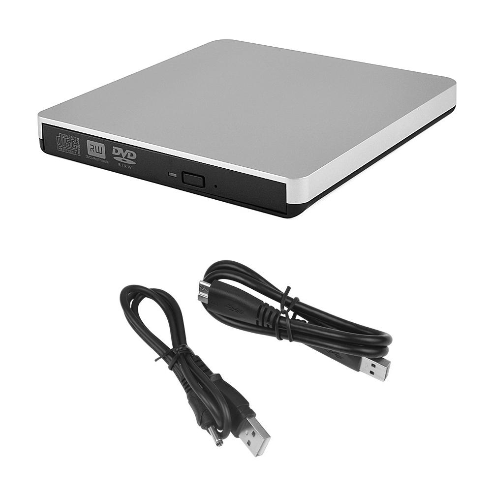USB3.0 External Blu-Ray Drive External DVD Recorder CD/DVD RW Writer Portable Burner Plug and Play for PC Laptop Blu-ray playback is not supported