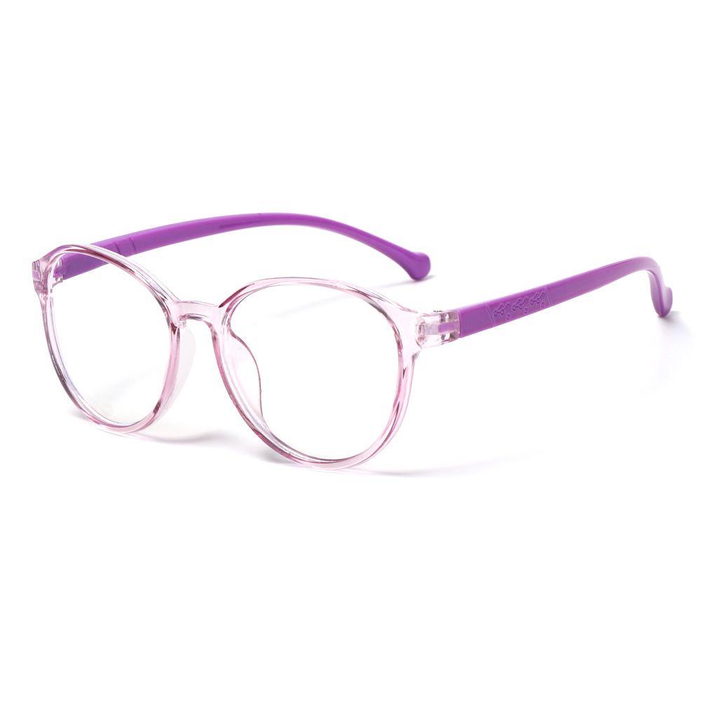 Fashion Glasses Protection Computer Round Eyeglasses Anti-blue Light Ultra Light Frame Kids Glasses