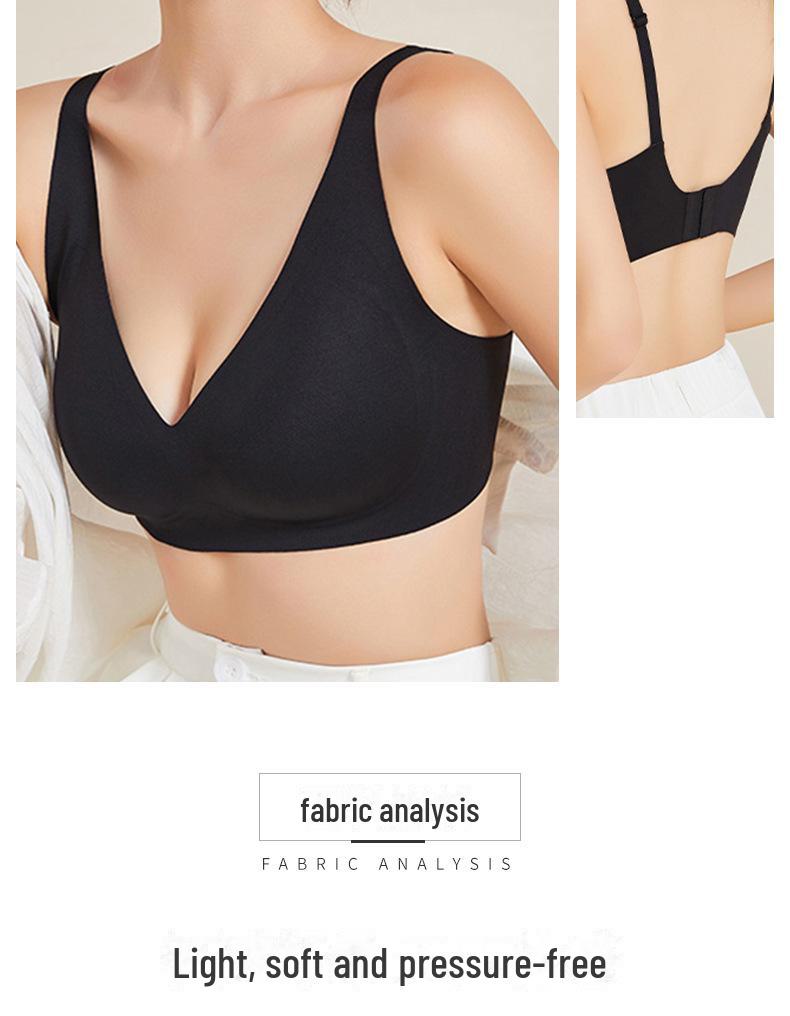 Бесшовный бюстгальтер из шелка тутового шелкопряда Yuyue - удобный, дышащий, с застежкой сзади, без косточек, однотонное нижнее белье