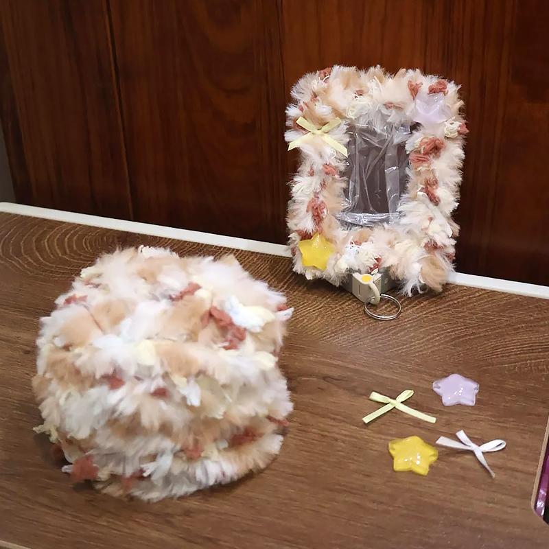 50 г Вязание Зима Искусственный мех Изысканный DIY Ткачество Ручная смешанная Ручная работа Крючком Материалы для рукоделия Тканый шарф Многоцветный