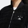 adidas Короткая куртка с вышивкой Focus Boa на молнии Женские куртки черные HY2812