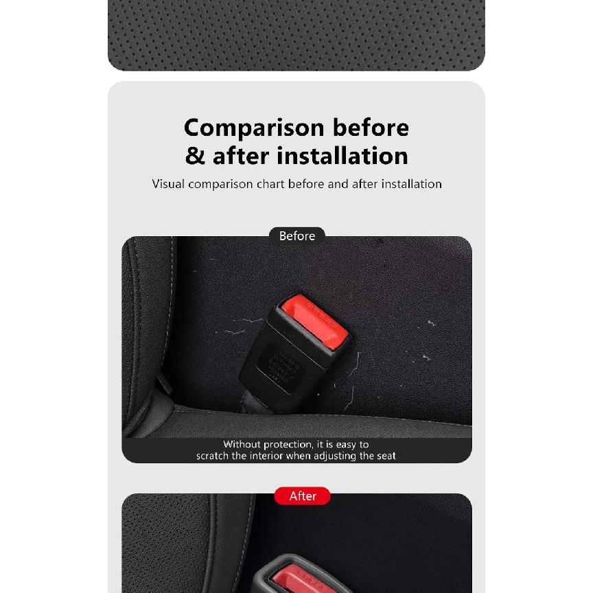 SEAMETAL Car Seat Belt Buckle Cover Universal Car Seat Belt Socket EVA Anti Scratch Protection Seat Belt Cover Fixed Accessories