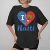 Summer Haiti Flag T Shirt For Unisex Wounisex 100 Cotton Tshirts Short Sleeve Tops