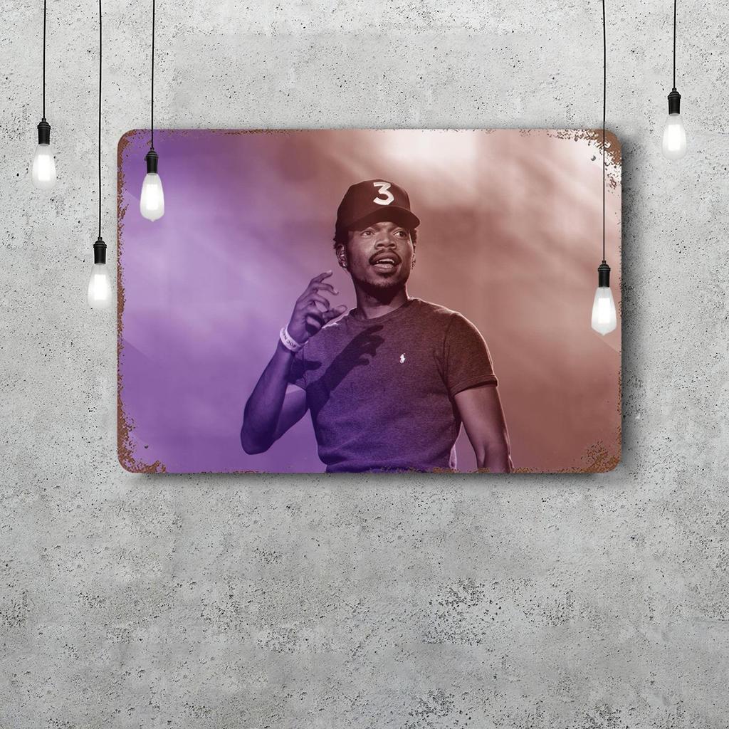 Chance the Rapper Классический Постер Ржавая Металлическая Табличка Ретро Декоративная Тарелка Бар Мужская Пещера Гараж Клуб Металлическая Вывеска Настенное Украшение