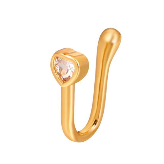 Стильное поддельное кольцо в носу, универсальная форма, женская U