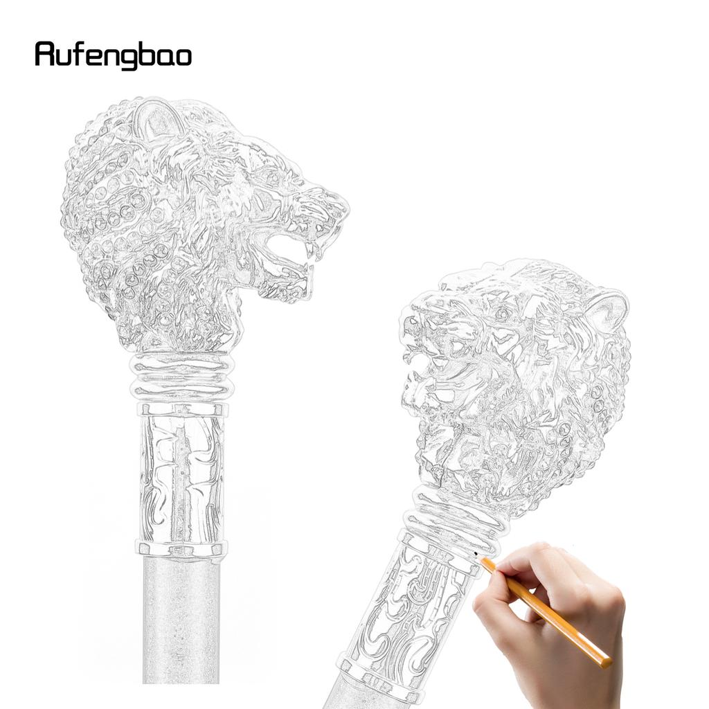 Золотисто-красная ручка в виде головы льва, модная трость для вечеринки, декоративная трость, элегантная ручка-посох, трость 91 см