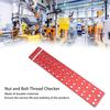 Thread Checker, High-Precision Nut and Thread Checker Gauge, Portable and Durable 10B21 Carbon Steel Bolt and Nut Identification Gauge for Machinery,