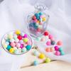 Силиконовые смешанные круглые шарики Promise Babe, можно стерилизовать, аксессуары для рукоделия, товары для рукоделия, бусины, цвета, 15 мм/100 штук, бусины, силикон,