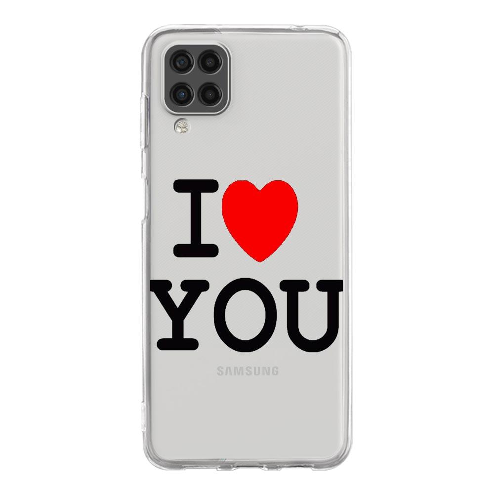 Чехол для телефона Samsung A13 A33 A35 A55 A73 A53 A23 A51 A71 A21S A12 A31 A41 A05s A03S A15 A25 A32 5G Обложка Я люблю тебя Розовое сердце