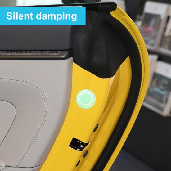 10Pcs Car Door Bumper Protection Pads Silicone Shock Absorber Anti-Collision Gasket for Sealing Soundproofing Car Door Protector