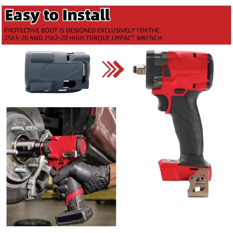 Нескользящая силиконовая защитная накладка 49-16-2563 Для гаечного ключа 3/8 и 1/2 дюйма Крышка для отвода тепла