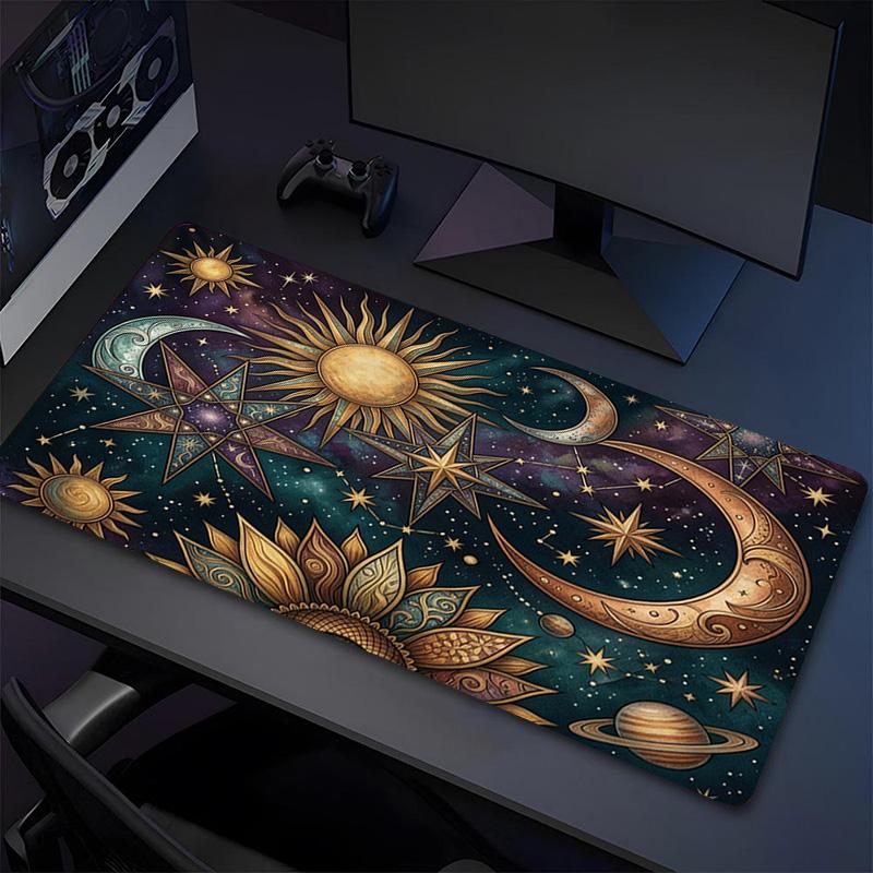 Celestial Art Xl Gaming Mouse Pad Nonslip Rubber Base Stitched Edge Waterproof Desk Mat For Pc Laptop Gamer Office Computer Accessories C927181