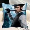 SSherlock HHolmes Pillow Case Square Pillow Bedroom Sofa Leisure Comfort Cushion Car Home Decoration