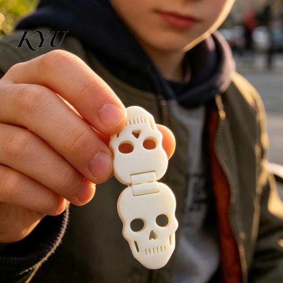 Gothic Fidget Toy 3D Printed Skull Slider, Stress Relief Sensory Slider Adult Toys Toy, Decompression Office Desk Halloween Party Favors