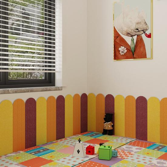 Yousheng Защитная настенная накладка от ударов для детей, самоклеящаяся, защитная стеновая панель, изголовье для игровой комнаты, детской